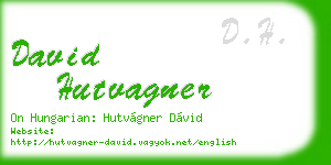 david hutvagner business card